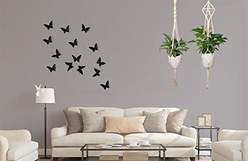 Luxbon Set van 4 Macramé Plantenhanger Hangende Bloempot met Katoenen Touw Plantenhouder - voor Binnen en Buiten Plafond… - Image 7