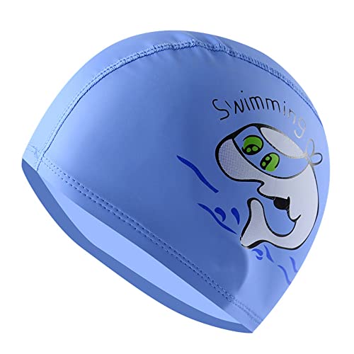 Flyorigin Badekappe Kinder, Jungen und Mädchen Badekappen, Kleinkinder, Kinder, Kinder wasserdichte Badekappe im Alter von 3-10 Jahren Cover