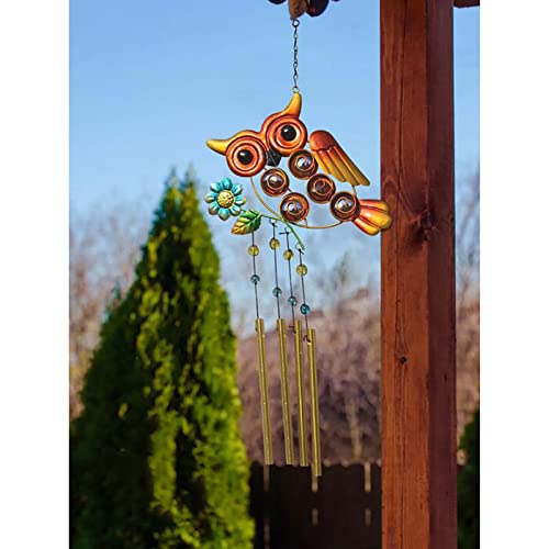 Campanas de búho decorativas de 23" como regalo de jardín para otoño 3