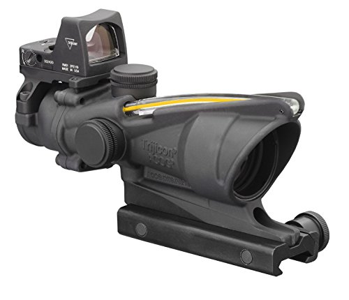 Trijicon 4x32mm ACOG Dual Illumination Amber Crosshair .223 Reticle with 3.25 MOA RMR Optics