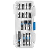HART 15-Piece IMPACT DRIVER BIT SET MAGNETIC BIT HOLDER 1/4'-HEX TORSION ZONE