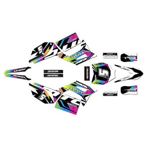 Kalair GFX Graphics Kit for Mototec PRO 60V (All Years) OEM Series - Dirt Pit Bike Motorcycle Stickers, Dirtbike Racing Automotive Decal Motocross Accessories no-Plastics