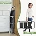 Foldable 3 Step Ladder, Sturdy 3 Step Stool Ladder with Anti-Slip Mats, Portable Lightweight Folding Step Tool, Black
