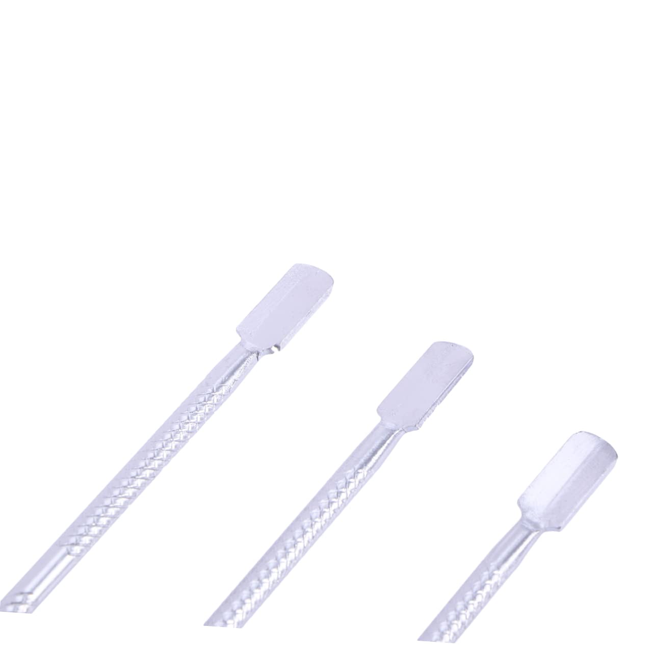 IWOWHERO Nail Cuticle Remover Tool Kit 3pcs Cuticle Pusher Set Stainless Steel for Nail Art