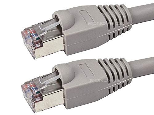 Monoprice Cable de Red Ethernet STP Cat5e 3 ft Gris miniatura 2