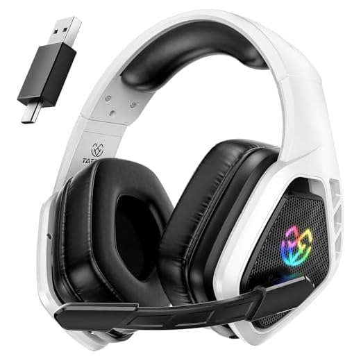 Wireless Gaming Headset for PC, Ps5, Ps4, 2.4 Ghz USB & Type-C Gaming Headphones with Microphone, 30H Battery Bluetooth Headphones for Switch, Laptop, Mobile, Mac