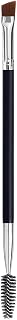 LOOKSEVEN Duo Eyebrow Brush - Angled Brow Brush & Spoolie Eyelash Comb for Tidy Brows & Lashes