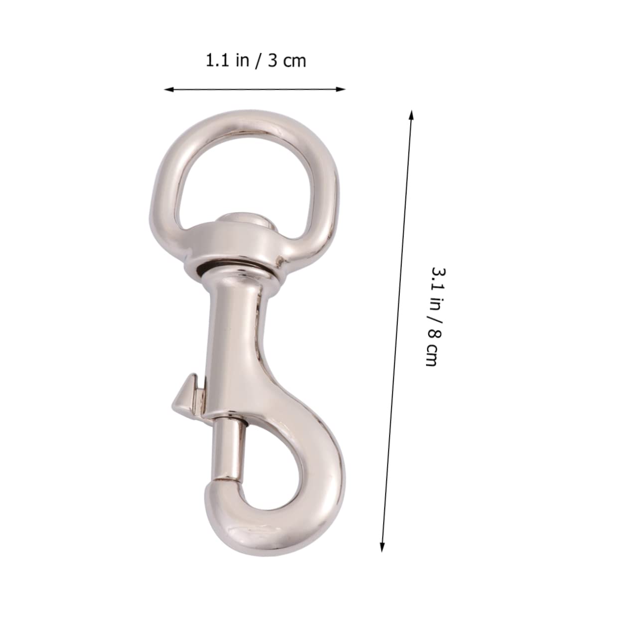 Totority 2Pcs Pet Collar Spring Hooks with Swivel Joints for Traction Rope Buckles Non Corrosive Accessories for Dogs and Cats for Leashes and Camping