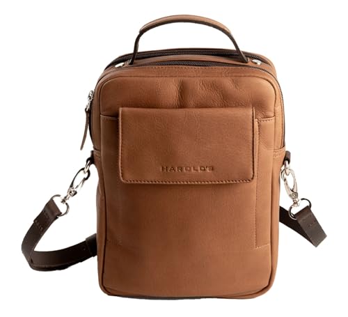 Sac cuir cognac Harold's Country Crossbag pour organiser vos affaires sans encombre