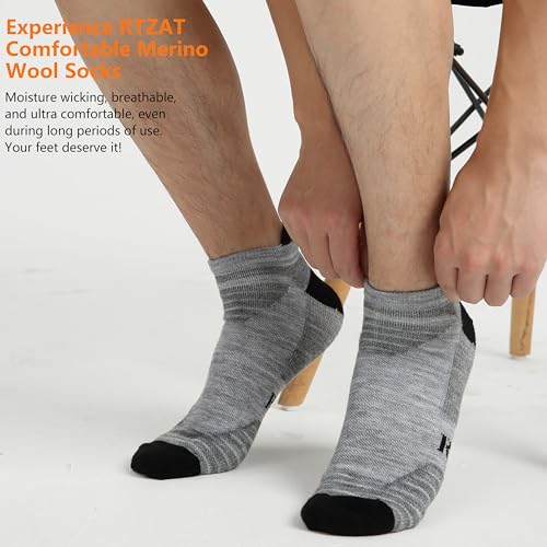 90% Merino Wool Low Cut Athletic Ultra-Light Running Ankle Socks, Tennis Golf Socks for Women & Men4