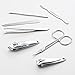 QLL 3 Pack 7Pcs Manicure Set, Stainless Steel Nail Clipper Set with case, Personal Pedicure Kit for Women Men Girls Travel