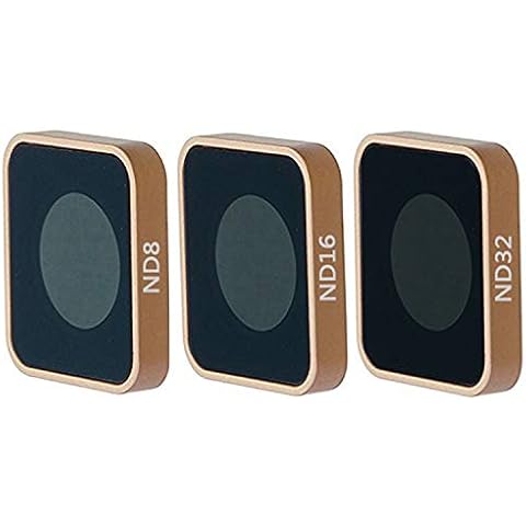 QKOO ND Filter Kit for GoPro Hero 7 Black/Hero (2018)/Hero 6 Black/Hero 5 Black - ND8, ND16, ND32 Lens Filter (3-Pack) - Neutral Density Lens Filters Set Camera Lens Accessories for Outdoor Sports Cover