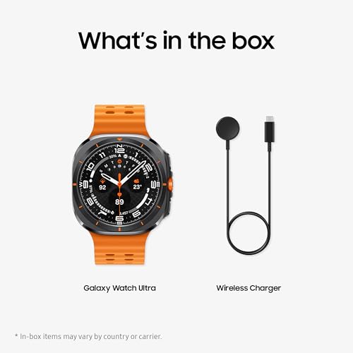 Image of Samsung Galaxy Watch Ultra (2025) 47mm LTE Smartwatch, Titanium Casing, Advanced Sleep Coaching, Running Coach, Energy Score, Heart Rate Tracking, GPS, Titanium Gray [US Version, 2 Yr Warranty]