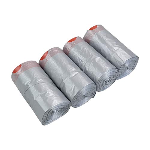 Asking 5 litros de revestimientos grises para contenedores con cordón, 248 bolsas para contenedores con cordón Cover