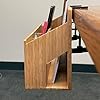 MobileVision Bamboo Side Desk or Table Organizer with C-Clamp Mount on Rear For Easy Mount #3