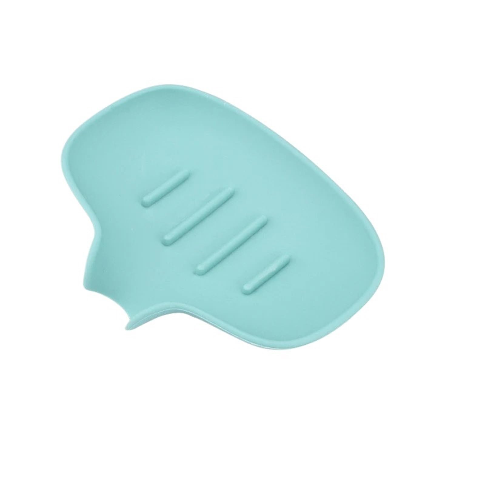 Soap Dish Kitchen Soap Tray Silicone Dish Holder Self Draining Non-slip Bathroom Rack Storage