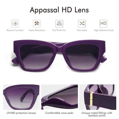 Retro Oversized sunglasses womens Trendy Square Sunnies for Women UV400 AP36773