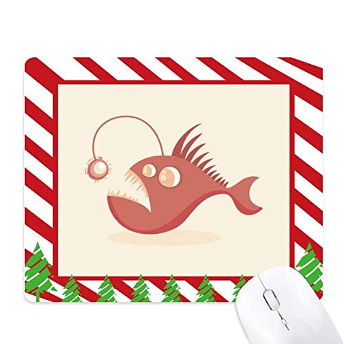Tapis de souris poisson lanterne et canne de Noël une touche de poésie bucolique