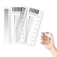 Risslineal Rissmonitor Rissbreitenlineal - Spaltmaß Messwerkzeuge für präzise Kfz- und Möbelinspektion, Experten-Messgerät für Gutachter und Handwerker, Hochpräzision, Einfach zu bedienen (2 Stück)