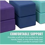 4" Yoga Block, 12 Pack Bulk EVA Foam Yoga Blocks, Firm and Supportive Yoga Brick, Balance Foam for Stretching, Pilates, and Workout, 4" x 6" x 9" - Image 4