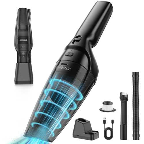 Opiniones y reviews de Aspiradoras de mano al mejor precio. 50 CHVEGLUZ Aspiradora de Mano, 2 en 1 Aspiradora para Auto con Base de Carga Rápida y Filtro Lavable, 10000Pa Succión Súper Fuerte, Dura 30 Min, Ideal para Limpiar Hogar/Coche,...