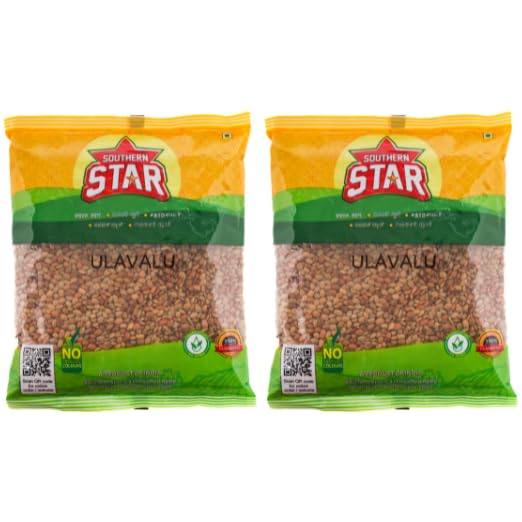 Image of Southern Star Premium Organic & Original Kulthi Dal 1 Kg, 500g*2 Ulavalu, kulath dal, Horse Gram, Kollu, Hurali Kalu, macrotyloma uniflorum, Kulthi Beans, Paruppu, gahat dal, Low GI index | Kidney Cleanser