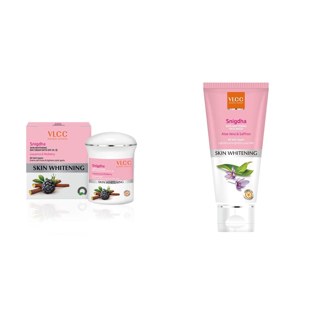 VLCC Snighdha Skin Whitening Day Cream, SPF 25, 50g & Snigdha Skin