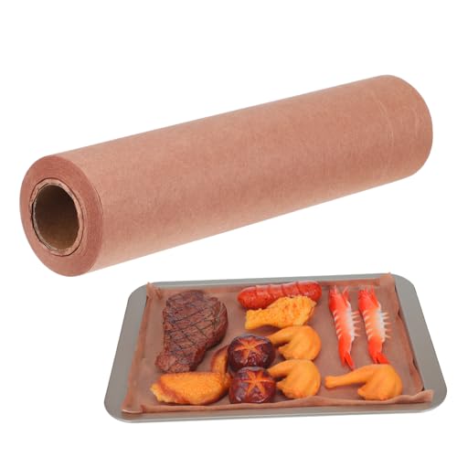 BRIGHTFUFU Non-stick Parchment Paper Roll Butcher Paper for Sandwiches Bbq Air Fryer Sheets Baking Parchment Sheets for Outdoor Use