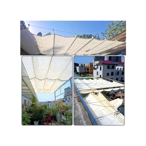 Toldo tipo vela de sombra ajustable para jardín 7