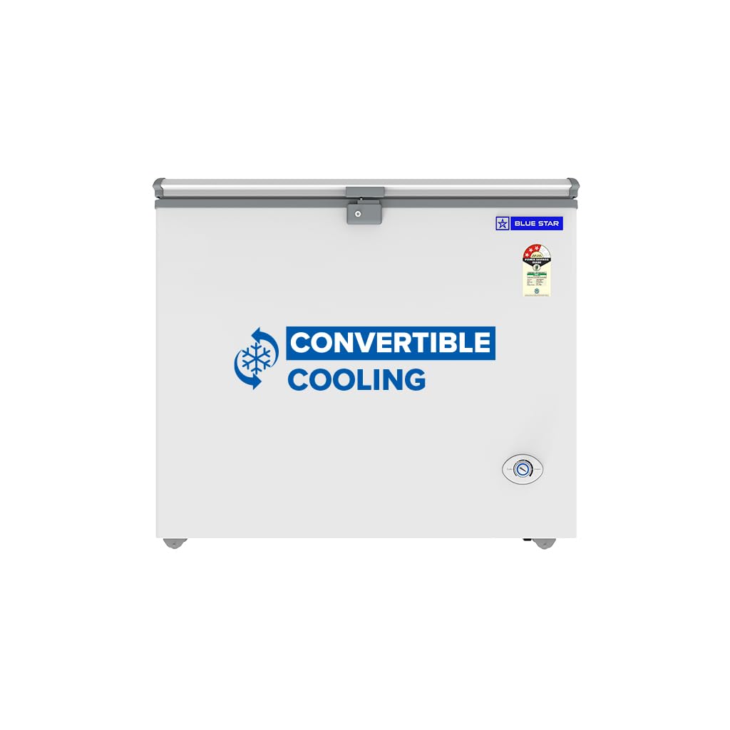 Blue Star HT3-N230, 230 Liter Hard Top Single Door Deep Freezer (215 Liter, White, 3-star) discount deal
