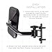 Mirror Doors Off Compatible with Jeep Wrangler JK TJ YJ CJ & Gladiator (Driver & Passenger Side Mirror) Quick Release with Adjustable Arms - Rectangular, Black