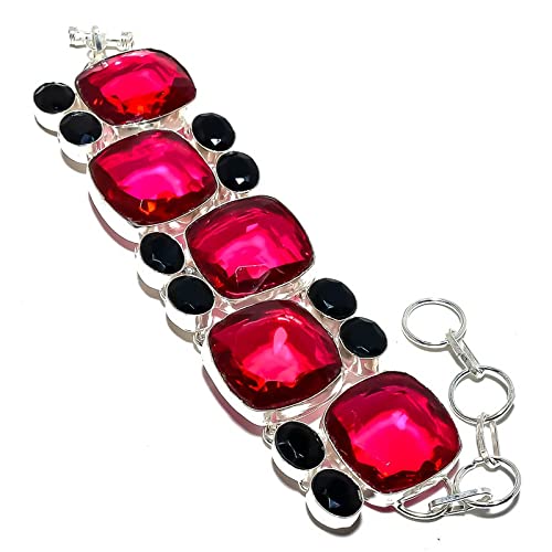 Bracelet spinelle noir et grenat pour sublimer vos tenues de soirée chic