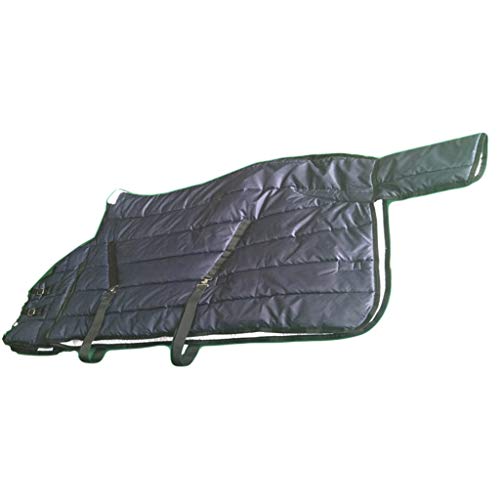 Horse Blanket 210D Waterproof Oxford Cloth Ripstor Horse Turnout Rug Medium Weight Winter Polyester Cotton Lining 250g (Blue 135cm) - Afbeelding 5