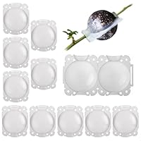 Tkxjry 10 Stücke Wiederverwendbares Pflanzenwurzelgerät, 5CM Pflanzenwurzelgerät Hochdruck, Wachstumsbox für Indoor Outdoor, Wachstumsbox Plant Rooting Ball, für Gartenpfropfung Wurzelbildung