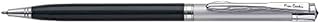 Pierre Cardin Dance Premium Metal Ball Pen Elegant Dual Tone Black Lacquer Body With Jewel Stud on Top Ideal for Festive & Corporate Gifting