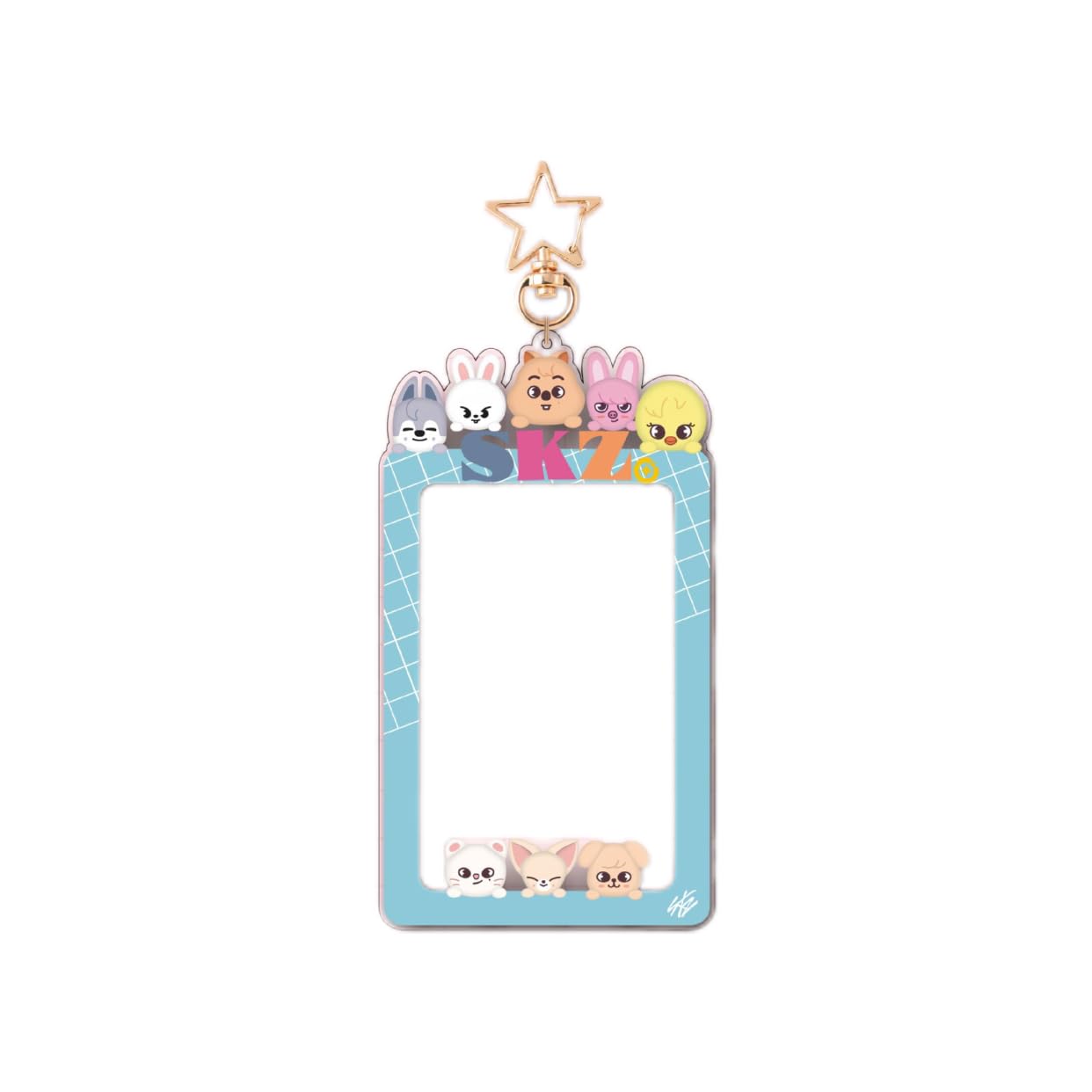 SK Keychain SKZO Series Photo Frame Keychain Idol Small Card Holder