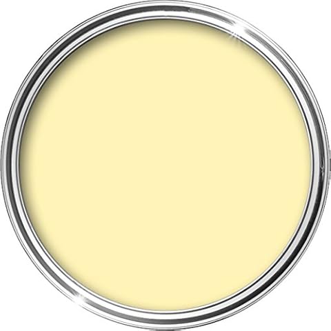 HQC One Coat Matt Emulsion Paint | 5L In 30+ Colours | For Walls and Ceilings | Washable | Ultra Tough Acrylic Based | Stain Resistant | Eco-Friendly Paint (Light Yellow) Cover