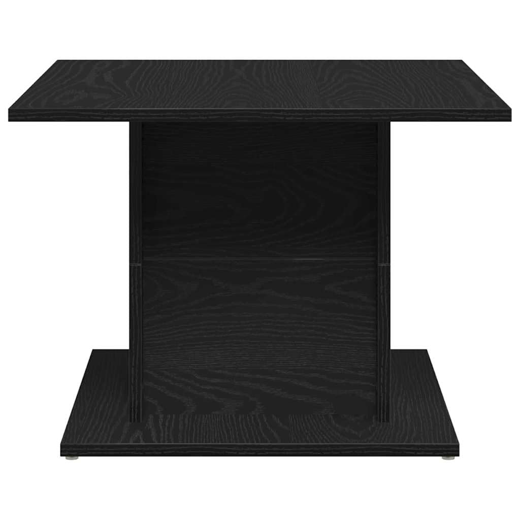 Mesa de Café Roble Negro 55,5 x 55,5 x 40 cm Mesa de Centro con Estante y Almacenamiento para Sala de Estar,Salón,Comedor