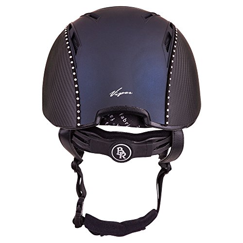 Casco equitación BR Viper Patron Carbon ventilado contra el calor 2