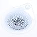 SlipX Solutions Clear Water Drop Hair Catcher Keeps Hair Out of Drains to Prevent Clogs (Fits Standard Drains, No Tools Required, 5 Inch Diameter)