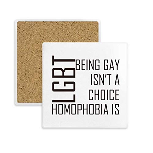 Dessous de verre LGBT drapeau arc-en-ciel cadeau original 2 pièces