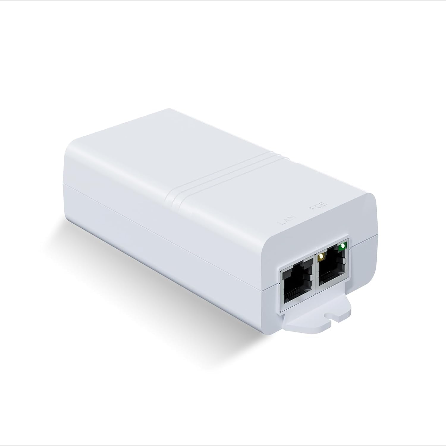 Injecteur PoE+ 10 Gbit/s, conforme à la norme IEEE 802.3at/af de 30 W, port Ethernet 10 Gigabit, pour transmission de données haute vitesse vers caméra IP, point d'accès, NVR, AG-P006