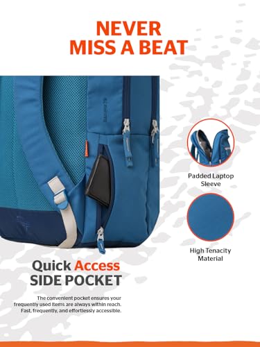 Image of Wildcraft Ranger 35 Laptop Backpack With RainCover for Man & Women, 35L Ideal bags for men Office use /School /College Boys and Girls, 2 Compartment Bag