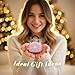 DOSS Candy 2-in-1 Mini Bluetooth Speaker & Cute Bag Charm with Loud Sound, Ideal Stocking Stuffer for Women, Girlfriend, Wife, BFF, Teen Girls, White Elephant Gift-Pink