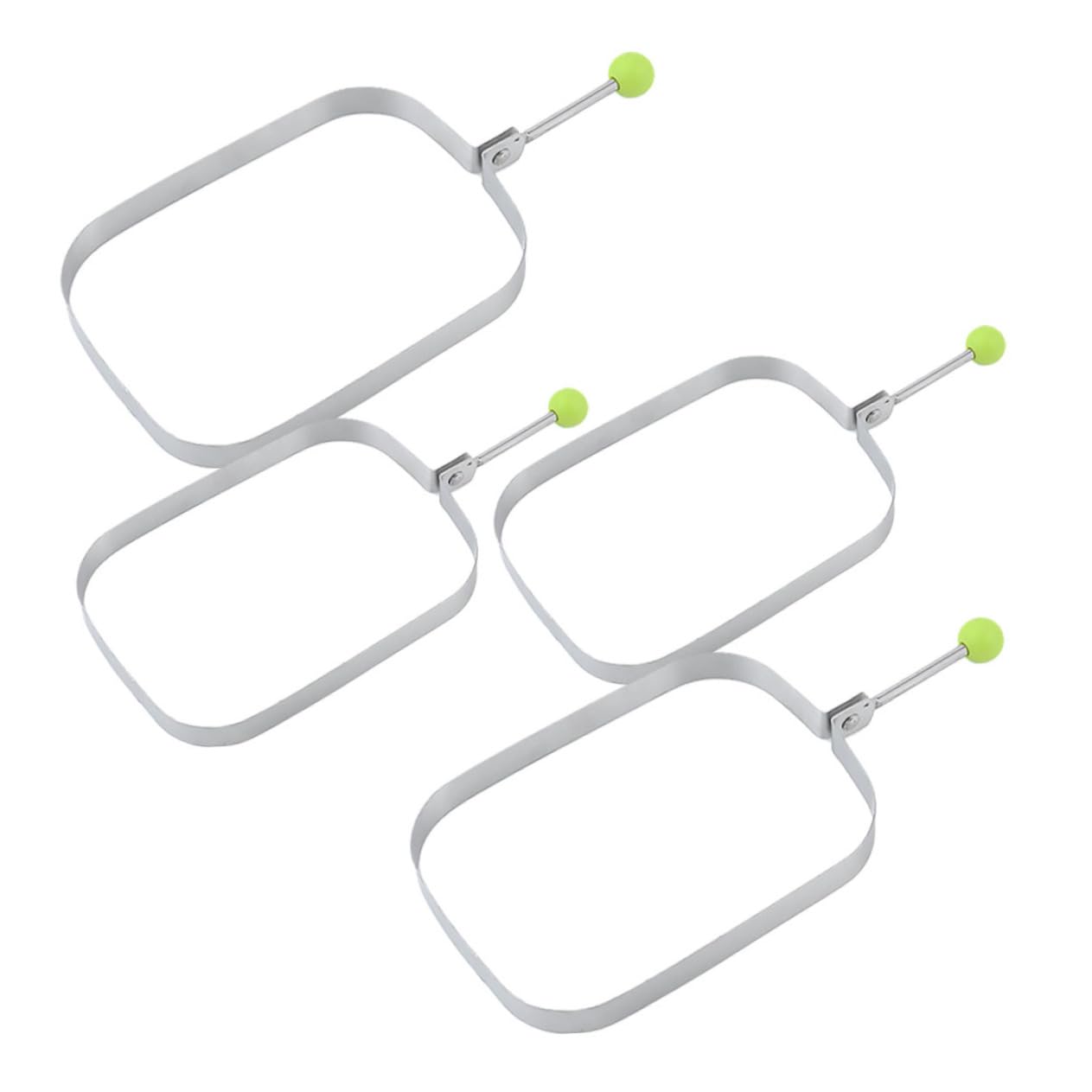 OUNONA Layer Cake Molds Round Molds for Baking Egg Rings Stainless Steel Medium Small Sizes Versatile