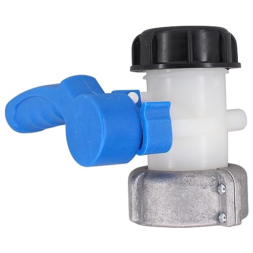 IBC Adapter DN50 75cm zu S60x6 IBC Tankadapter DN 50 Auslass Regelventil Absperrklappe Kugelhahn Wassertank Klappenhahn Regentonne Auslaufhahn Ventil Gartenhahn Ablaufadapter für IBC Regenwassertank