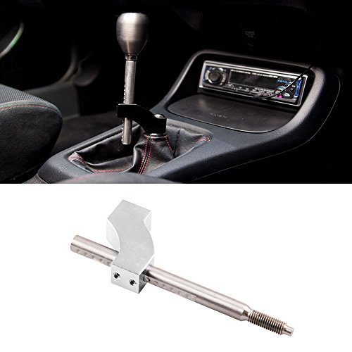 RYANSTAR Racing Adjustable Short Shifter Extender Silver Universal Compatible with 8MM/10MM/12MM Short Shift Such as Compatible with Honda Civic Integra CRX B16 B18 B20 D16