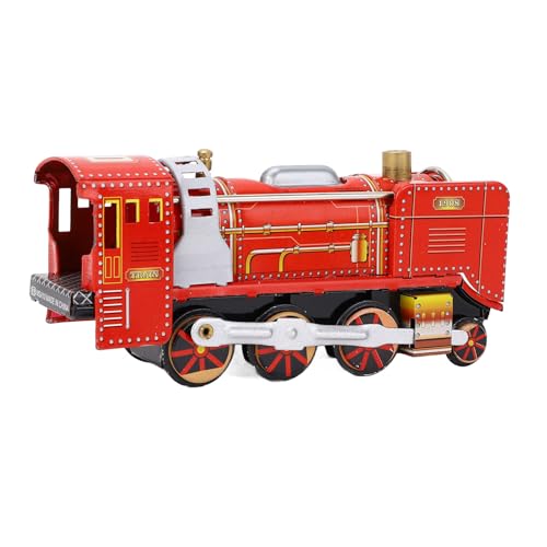 Vintage Red Wind Up Metal Toy