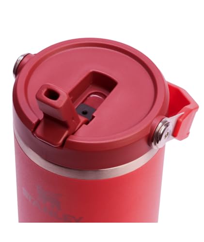 Image of STANLEY IceFlow 2.0 Flip Straw Tumbler with Handle 30 oz | Twist On Lid and Flip Up Straw | Leak Resistant Water Bottle | Insulated Stainless Steel | BPA-Free | Chili Red, Pack of 12
