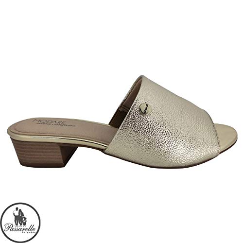 Tamanco Feminino Slide Modare Confort Tira Única Com Elástico Lateral Salto Baixo Sintético 7136 100